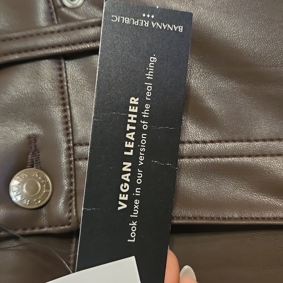 Banana Republic Mid Rise Full Length Bootcut Fit Vegan Leather Trouser Pants - Picture 11 of 13